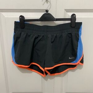 Nike Black and Orange Athletic Shorts Lightweight Performance